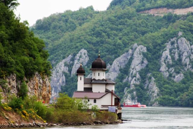 The Iron Gates convent on the Danube. Picture: Gilly Pickup