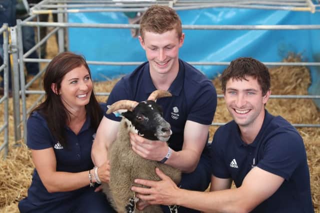 Eve Muirhead and brothers Thomas and Glen Muirhead visit the Royal Highland after being selected to represent Great Britain at the 2018 Winter Olympics. Picture: Ian MacNicol/Getty Images