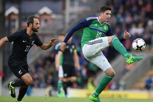 Hearts target Kyle Lafferty is also wanted by Ipswich Town. Picture: Getty.