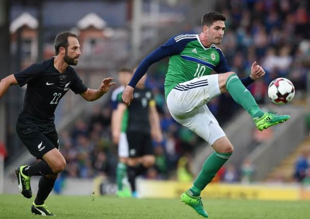 Hearts target Kyle Lafferty is also wanted by Ipswich Town. Picture: Getty.