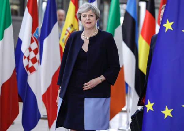 Prime Minister Theresa May arrives at the European Council in Brussels. Picture: AFP/BELGA/Thierry Roge/Getty Images