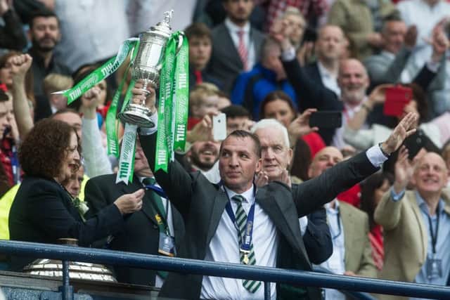 Brendan Rodgers led Celtic to a domestic treble last season but Dave King claims the Parkhead side failed to take advantage of Rangers' four-year absence from the top flight. Picture: John Devlin