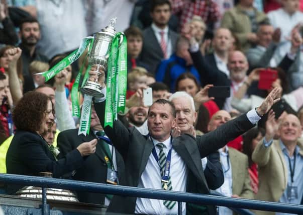 Brendan Rodgers led Celtic to a domestic treble last season but Dave King claims the Parkhead side failed to take advantage of Rangers' four-year absence from the top flight. Picture: John Devlin