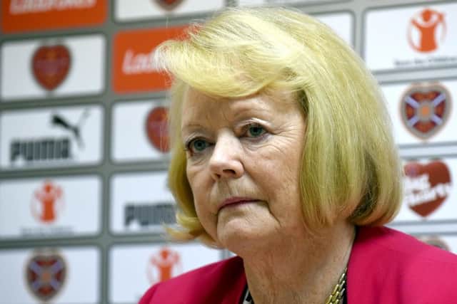 Ann Budge and Hearts were not best pleased with the fixture list announcement. Picture: Lisa Ferguson