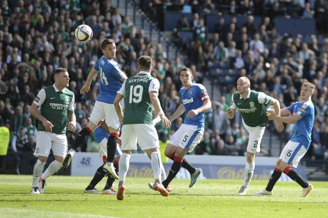 Hibs and Rangers will meet on the second weekend of the season for the first time since the 2016 Scottish Cup final. Picture: Neil Hanna