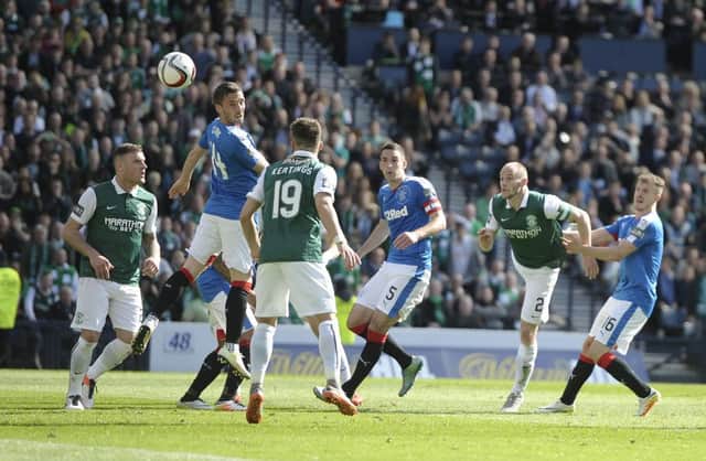 Hibs and Rangers will meet on the second weekend of the season for the first time since the 2016 Scottish Cup final. Picture: Neil Hanna