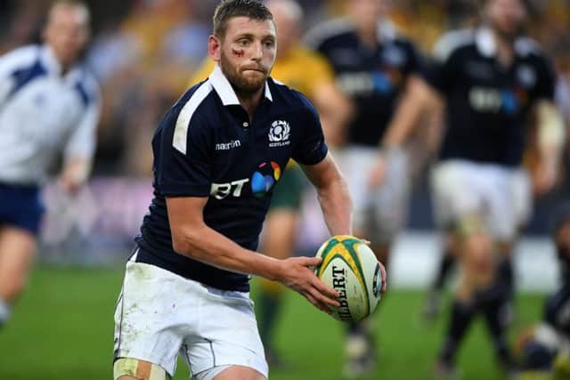 Finn Russell's charge-down try against Australia in Sydney was impressive. Picture: David Gibson/Fotosport