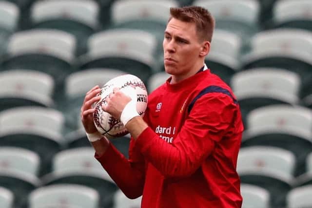 Lions full-back Liam Williams holds on to the ball during a training session at Eden Park. Picture: David Rogers/Getty Images