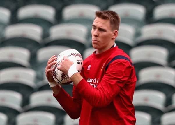 Lions full-back Liam Williams holds on to the ball during a training session at Eden Park. Picture: David Rogers/Getty Images
