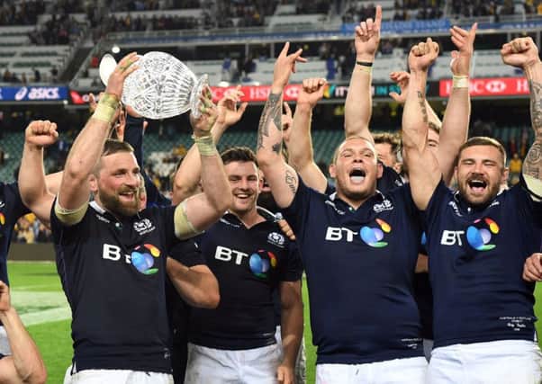 Scotlands first ever win in Sydney gave the game a lift. Photograph: AFP/Getty