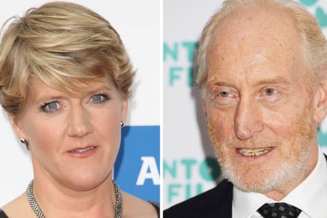 Clare Balding, left, and Charles Dance will also appear in the new series. Picture: PA
