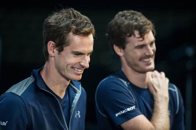 Andy and Jamie Murray. Picture: John Devlin