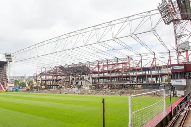 Hearts auctioned off items to raise funds for new Main Stand. Picture: Ian Georgeson