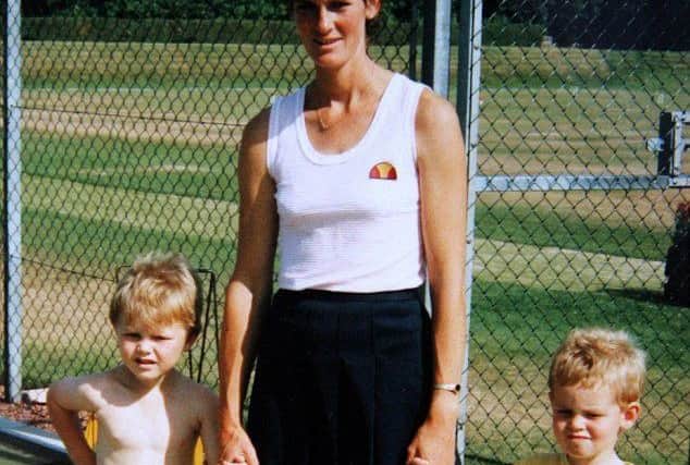 Judy Murray with sons Jamie and Andy, from her autobiography, Knowing The Score