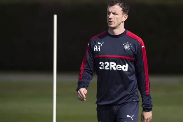 Andy Halliday's Rangers future in doubt after omission from Rangers' European squad. Picture: SNS/Craig Foy