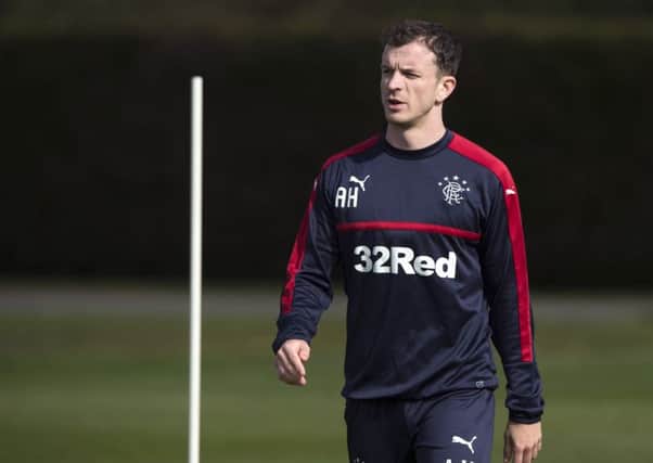 Andy Halliday's Rangers future in doubt after omission from Rangers' European squad. Picture: SNS/Craig Foy