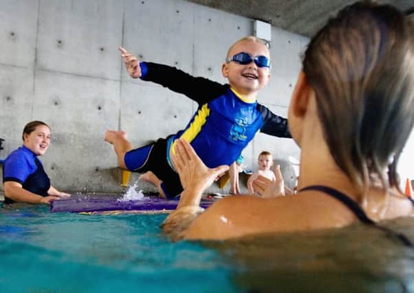 Turtle Pack hopes to make a splash with its swimming aid for children. Picture: Ian Waldie/Getty Images