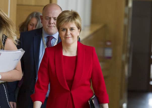 First Minister Nicola Sturgeon is expected to make an announcement later on today. Picture: SWNS