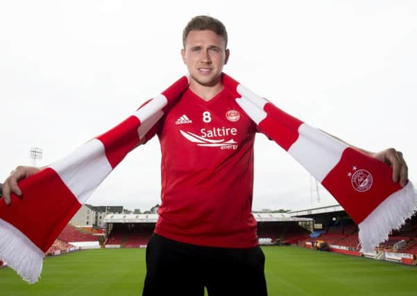 Greg Stewart after completing his move to Aberdeen. Picture: SNS