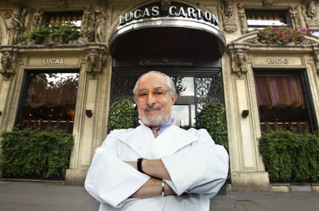French Chef Alain Senderens. Picture: Getty Images