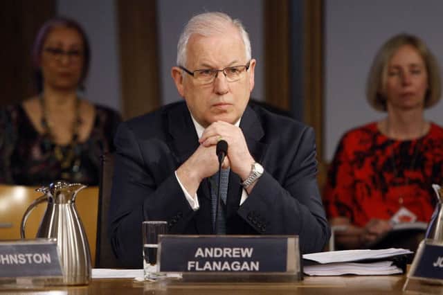 Andrew Flanagan resigned as chairman of the Scottish Police Authority earlier this month after his leadership came under heavy criticism, including from MSPs.
