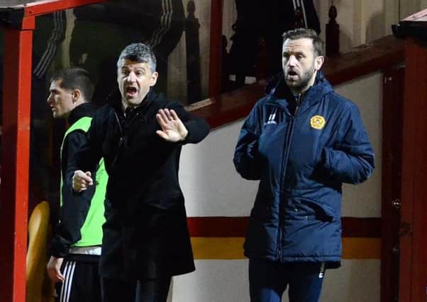 James McFadden, right, has left his position as player/assistant manager at Motherwell. Picture: Alan Watson