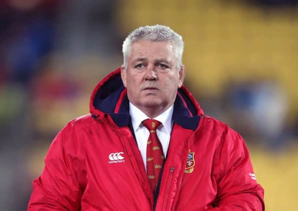 Warren Gatland defended his strategy of using late call-ups only as replacements. Picture: PA.