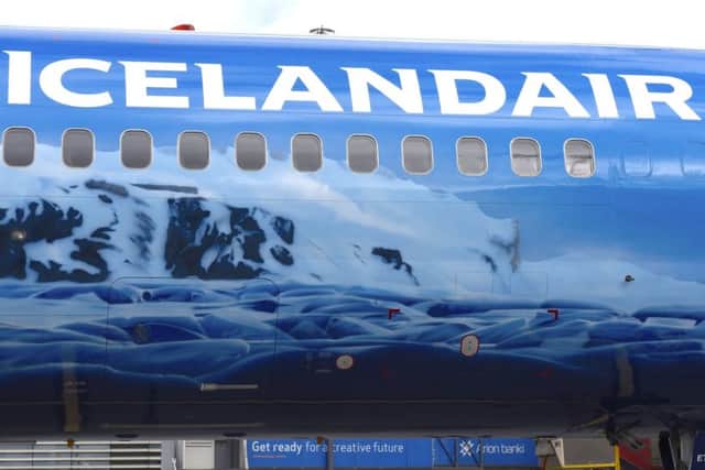 Painted Icelandair Plane. Picture: Lisa Young