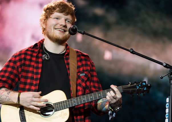 Ed Sheeran performing at the 2017 Glastonbury Festival. Picture: Getty Images