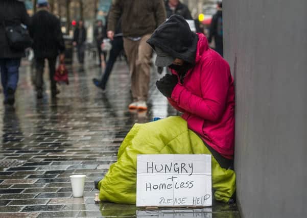 The number of people sleeping rough on Scotlands streets is on the increase. Picture: John Devlin