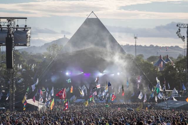 A general view of the Pyramid Stage at Glastonbury. Picture: Getty Images