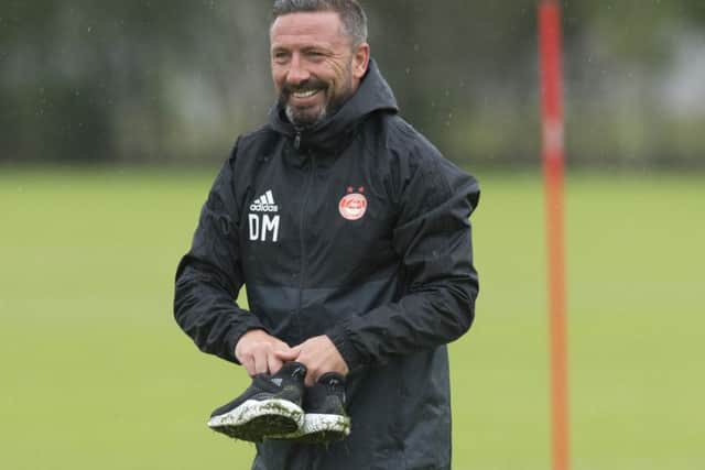 Aberdeen manager Derek McInnes on the training field. Picture: Craig Foy/SNS