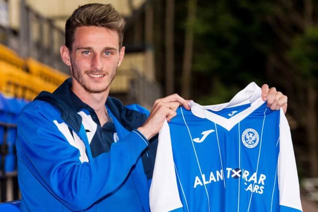 New St Johnstone signing Scott Tanser could play some part in the Europa League first qualifying round first leg. Picture: Ross Parker/SNS