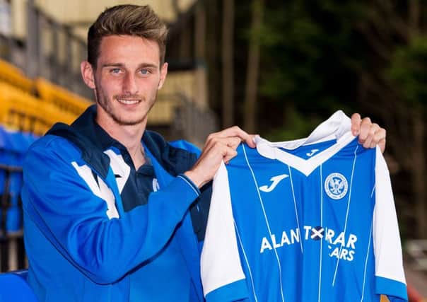 New St Johnstone signing Scott Tanser could play some part in the Europa League first qualifying round first leg. Picture: Ross Parker/SNS