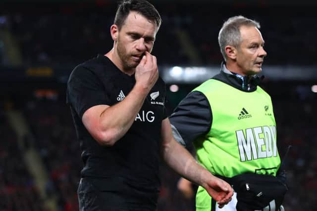 The injured Ben Smith will be missing for the All Blacks against the British & Irish Lions in the second Test in Wellington. Picture: Hannah Peters/Getty Images