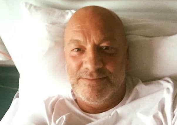 Neale Cooper posted this picture from his hospital bed.
