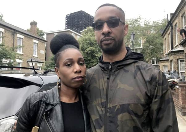 Corinne Jones and Jason Miller, left homeless by the Grenfell Tower fire, said the failure to invite all survivors to a consultation about the public inquiry was disrespectful. Picture: PA