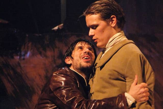 Sam Heughan as Guildenstern in Hamlet at Glasgow's Citizens Theatre in 2007. PIC: Citizens Theatre.