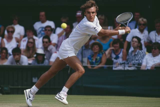 Mats Wilander during his quarter-final against John McEnroe at  Wimbledon in 1989. Picture: Getty Images