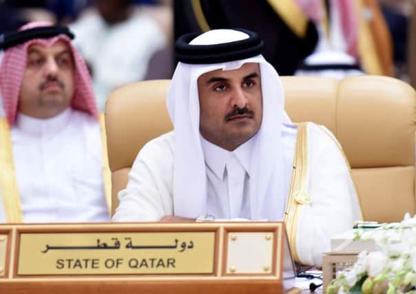 Qatar's Emir Sheikh Tamim bin Hamad al-Thani attends the 4th Summit of Arab States and South American countries in the Saudi capital Riyadh, on November 11, 2015. Picture: FAYEZ NURELDINE/AFP/Getty Images