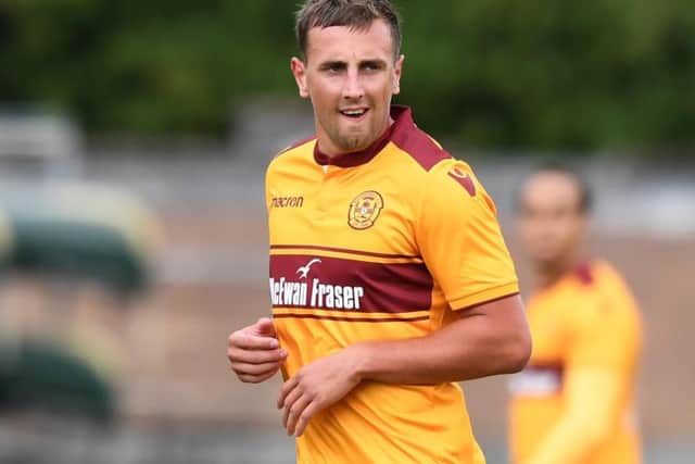 Shaun Tuton makes his debut for Motherwell. Picture. Gary Hutchison/SNS