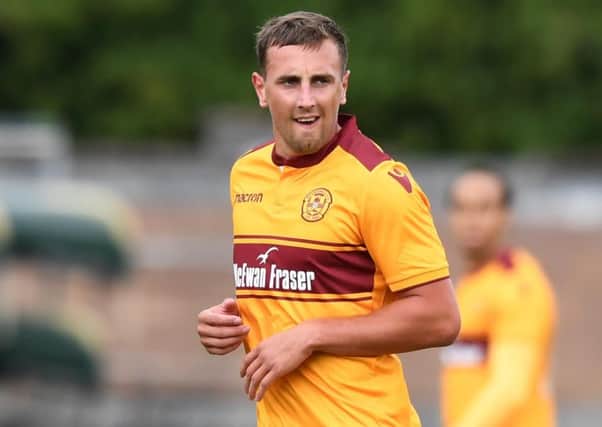 Shaun Tuton makes his debut for Motherwell. Picture. Gary Hutchison/SNS
