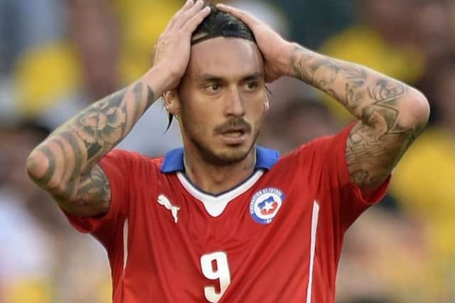 The Chilean international was burgled while he watched the Confederations Cup final. Picture: AFP/Getty