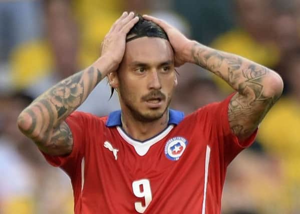 The Chilean international was burgled while he watched the Confederations Cup final. Picture: AFP/Getty