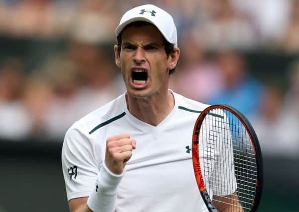 Andy Murray won the match in straight sets. Picture: PA