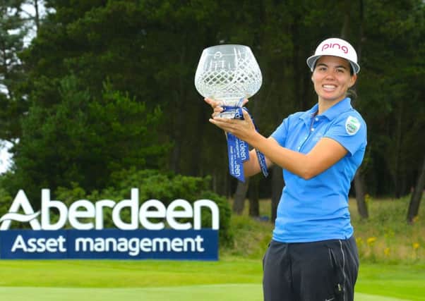 Aberdeen Asset Management Ladies Scottish Open 2016 champion Isabelle Boineau. Picture: