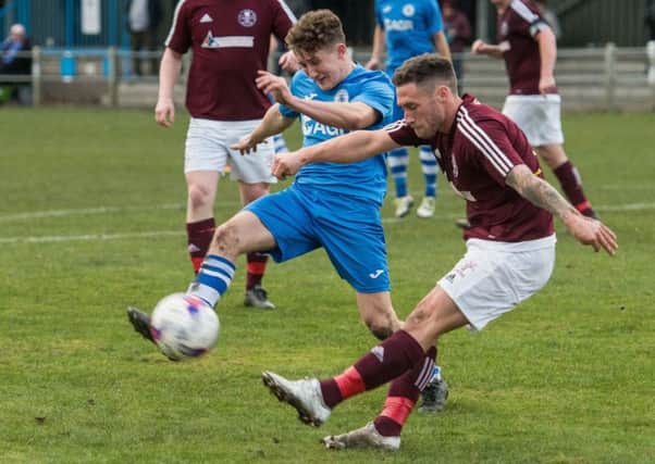 Craig Thomson in recent action for Kelty Hearts. Picture: Ian Georgeson.