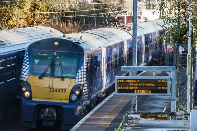 More than 95 per cent of trains were on time last week. Picture: John Devlin