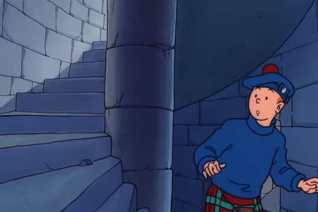 Tintin was dressed in a kilt and tammy for his brief stay in Scotland. Picture: Contributed