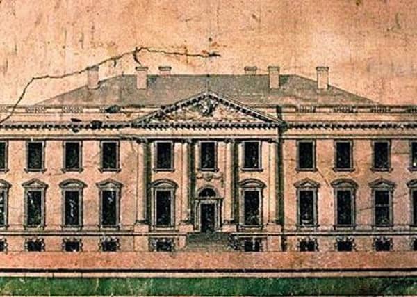 Loban's 1793 drawings of the White House. PIC: Wikicommons.